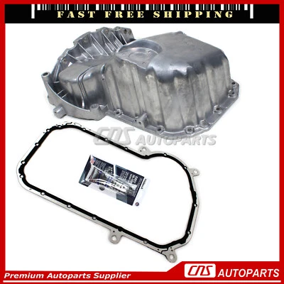 Turbo Oil Pan + Gasket RTV Silicone For 97-01 Audi A4 VW Passat 1.8L L4 DOHC Foto 1 de 4