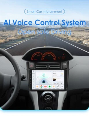 8Core Car Radio For Toyota Yaris 2005-2012 Android12 CarPlay GPS Navi Stereo DSP - Image 1 of 4