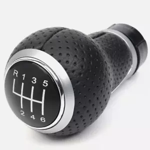 6 Speed Gear Shift Knob Speed Handle Shifter For AUDI A3 A4 B6 B7 B8 S4 A6 A8 Q5 - Picture 1 of 9