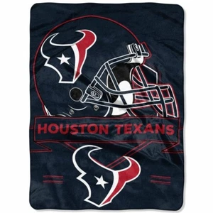 Houston Texans Plush 60" by 80" Twin Size Raschel Blanket-Prestige - NFL - Picture 1 of 1