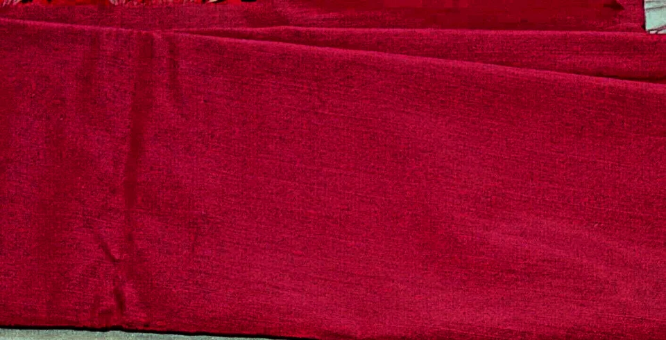 Vintage Piece of Crimson Fabric 1.6m Long x 66cms Wide - Image 1 of 1