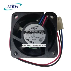 For ADDA AD0412MB-C52 Fan DC 12V 0.13A 40*40*20mm Ball 3pin Server cooling fan - Picture 1 of 4