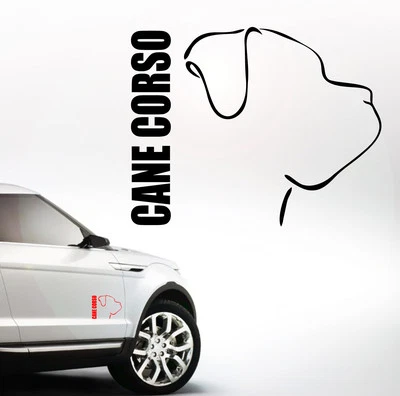 Auto Aufkleber CANE CORSO Profil Italiano Corz Hund Hunde Wilsigns SIVIWONDER - Bild 1 von 2