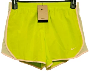 Girls Nike Dri-Fit Athletic Shorts Size XL Bright Green w/ Lining Dri-Fit- NEW - Picture 1 of 12