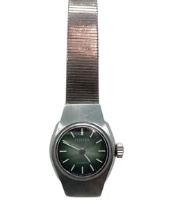 Reloj Citizen XC de cuarzo para mujer esfera verde analógico de acero inoxidable de Japón - Imagen 1 de 3