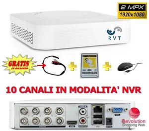 DVR 8 Canali analogici Universale 5 in 1 full hd AHD P2P 10 canali ip 2 mpx - Foto 1 di 5
