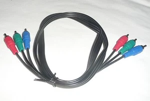 1m COMPONENT CABLE 3RCA Red/Green/Blue Male 3ft VIDEO cord lead TV DVD YPbPr RGB - Picture 1 of 11