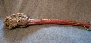Antico club di radici/club a grappolo dei nativi americani, legno duro lungo 22" - Foto 1 di 17