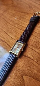 Orologio Raymond Weil oro 18k EP Tank Must Style donna classico romano anni 80 riparazione - Foto 1 di 14