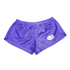 Pantalones Cortos Running Sprinter Para Mujer Medianos Púrpura Malla Elástica Cintura Atléticos - Imagen 1 de 3