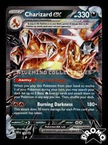 Charizard ex SVP EN 196 SV: Scarlet & Violet Black Star Promo Karte Pokemon - Bild 1 von 1