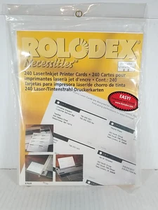 Tarjetas de impresora de inyección de tinta láser Rolodex Necessities 240 4"x2 1/4" EE. UU. - Imagen 1 de 3
