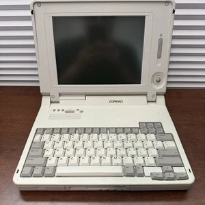 💻 VINTAGE COMPAQ LTE ELITE 4/50E LAPTOP – WORKING – W/BAG/POWER – RARE FIND! 💻 - Zdjęcie 1 z 16