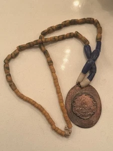 Indianer Friedensmedaille Indianer Handel Perlen 1837 - Bild 1 von 3