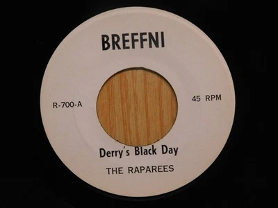 Raparees Chicago Irish Folk Psych 45 Derrys Black bw British Fair Play Breffni Foto 1 de 2