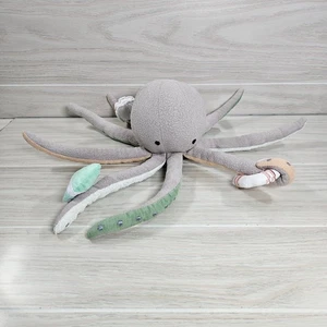 Kiste und Kinder Plüsch Oktopus Stofftier Spielzeug Grau Making Waves Lovey - Bild 1 von 8