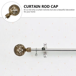 2 Piezas Barra de Cortina Accesorios Accesorio Extremos Decorativos Acabados para Varillas Nuevo] - Imagen 1 de 12