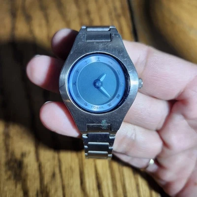 Часы наручные японские винтажные OSSIL Big Tic JR-7978 Y2K РЕДКИЕ синие кандзи  - Изображение 1 из 4