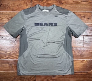 Nike Chicago Bears Dri-Fit T Shirt Sz XL Grey Player Issue Michael Spurlock 18 - Picture 1 of 10