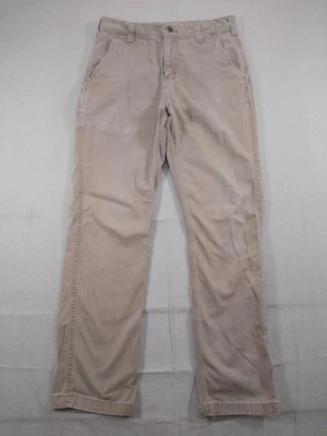 Мужские рабочие брюки Carhartt 30x32 полевой хаки с 5 карманами саржа свободного покроя *читайте - Изображение 1 из 4