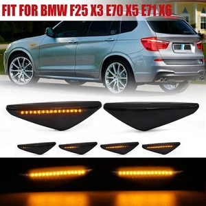 For BMW X3 F25 X5 E70 X6 E71/E72 Clear LED Fender Side Marker Light Turn Signal - Picture 1 of 11