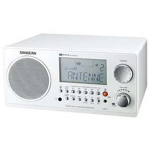 SANGEAN WR-2 AM/FM-RBDS Wooden Cabinet Digital Tuning Radio (White) - Picture 1 of 1