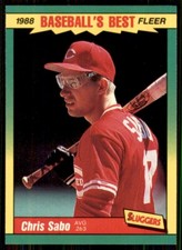 1988 Fleer Baseball's Best Sluggers vs Pitchers Chris Sabo Cincinnati Reds #35