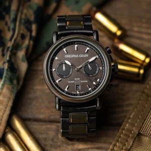 BRAND NEW Original Grain Military Stonewashed Mens Wrist Watch - Picture 1 of 5