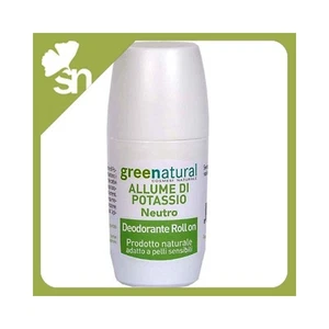 DEODORANTE ALLUME POTASSIO NEUTRO ROLL ON GREEN NATURAL BIOLOGICO 100% NATURALE - Foto 1 di 1