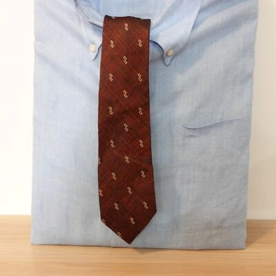 Corbata para el cuello para hombre roja geo lisa traje mínimo vestido formal básico informal adulto Foto 1 de 4