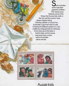 Australia: 1987 Aussie Kids - MNH Stamps of Folder - Y171 - Picture 1 of 2