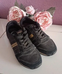 Basket Versace Jeans, taille 36, noir pailleté et doré, Très bon état - Picture 1 of 7