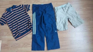 Boys Lot ADIDAS Track Pants  Old Navy Shorts, Ralph LAUREN Polo Top Size S 8-10 - Picture 1 of 5