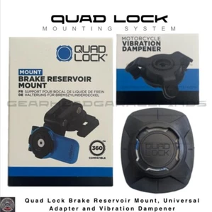 Quad Lock Motorcycle Brake Reservoir Mount + Dampener +Adapter SET FREE SHIPPING - Photo 1 sur 6