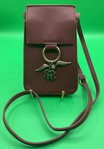 A Rare Bioworld Harry Potter Golden Snitch Charm Maroon Crossbody Bag Purse Cool - Picture 1 of 3