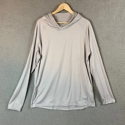 Get Hush In Shirt Tech Hoodie Granite Long Sleeve Hunt Fish Performance UPF 50 - Image 1 of 4