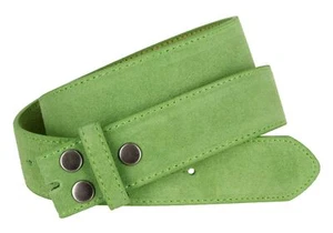 Belts for Men & Women Unisex Suede Leather Belt Strap 1 1/2" Wide Multi-Color - Picture 1 of 13