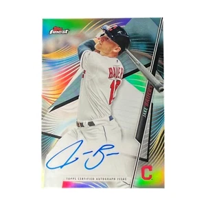 Tarjeta refractor de los Guardianes de Cleveland Topps Finest 2020 de Jake Bauers MLB - Imagen 1 de 3