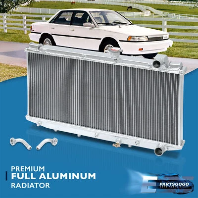 For 88-91 Toyota Camry V20 / ES250 2.5 V6 Dual Core 2-Row Full Aluminum Radiator - Image 1 of 4