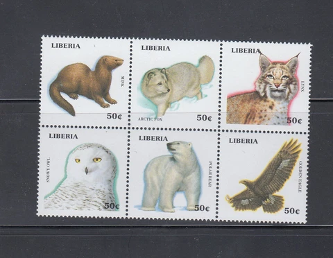 Liberia # 1450 MNH 1999 Wildlife Set Fauna Cover