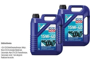 10 L Liqui Moly Marine 4T Motor Oil 15W-40 Motorrad Motoröl Mineralisch API SL - Bild 1 von 3