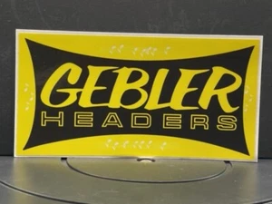 VRHTF VTG STYLE NHRA "GEBLER HEADERS" 4" X 7.5" STICKER - Bild 1 von 1