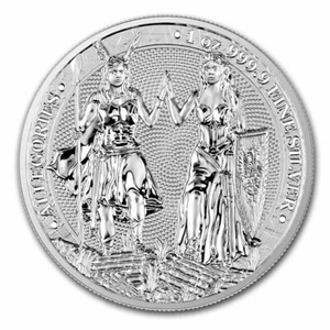 Moneda de Plata Germania 2023 Allegorías Galia & Germania 1 oz .999 Hermosa Dama - Imagen 1 de 9