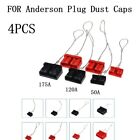 Keep Your Battery Plug Clean with 4PCS Dust Cap BlackRed for Anderson Plug