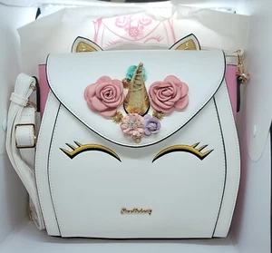 Shoe Bakery White Unicorn Bag Purse Handbag Backpack - Picture 1 of 4