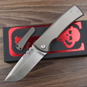 New M390 Steel Blade TC4 TITANIUM Handle Survival Pocket Folding Knife FC167