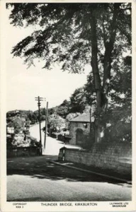 REAL PHOTO POSTCARD THUNDER BRIDGE, KIRKBURTON, (NR HUDDERSFIELD) WEST YORKSHIRE - Picture 1 of 2