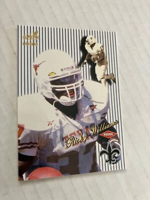NEW ORLEANS SAINTS ricky Williams 1999 pacific aurora rookie football card see - Image 1 of 2