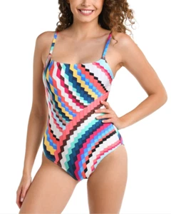 La Blanca Slice Lingerie One Piece Swimsuit Multi Size 16 - Imagen 1 de 2