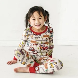 Little Sleepies 🏁 Cars Disney Pixar Radiator Springs Pajamas PJ Set NWT Size 4T - Picture 1 of 7